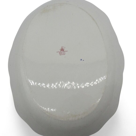 Rare SAMUEL FORD And Co England Eltham Red Porcelain Platter Vintage 16" - Picture 8 of 11